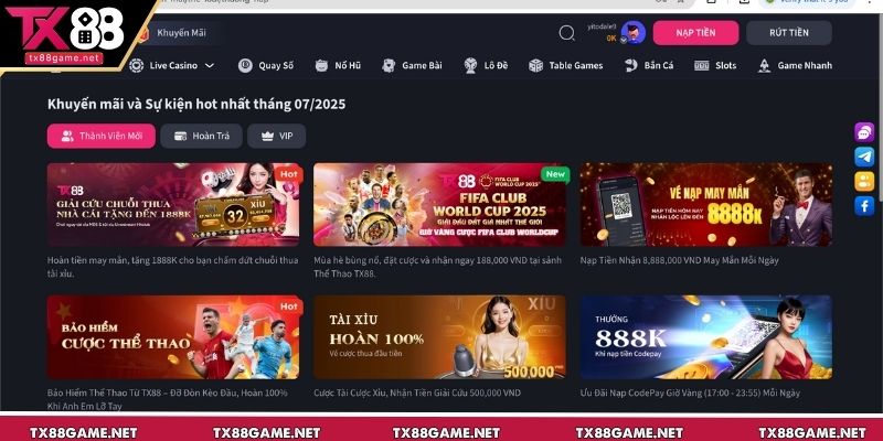 Những dòng game nổ hũ ăn tiền hot nhất tại TX88